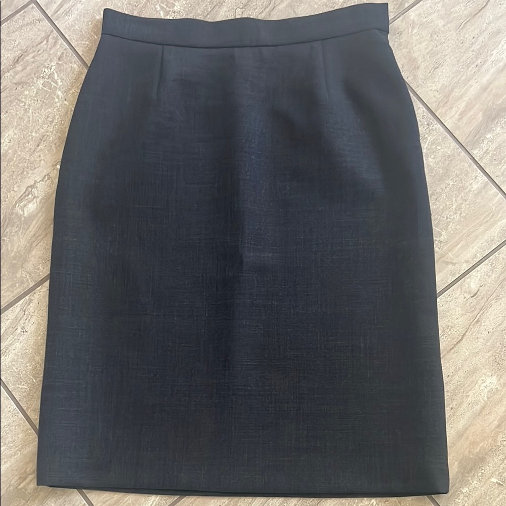 Tory Burch Gray Pencil Skirt Knee-Length Workwear